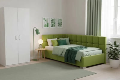 Мягкая угловая кровать Дори с ортопедическим основанием