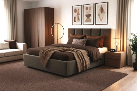 Мягкая кровать Симона